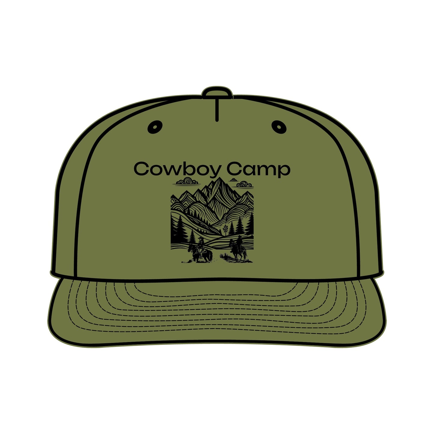 Cowboy Camp Mountain Surf Cap