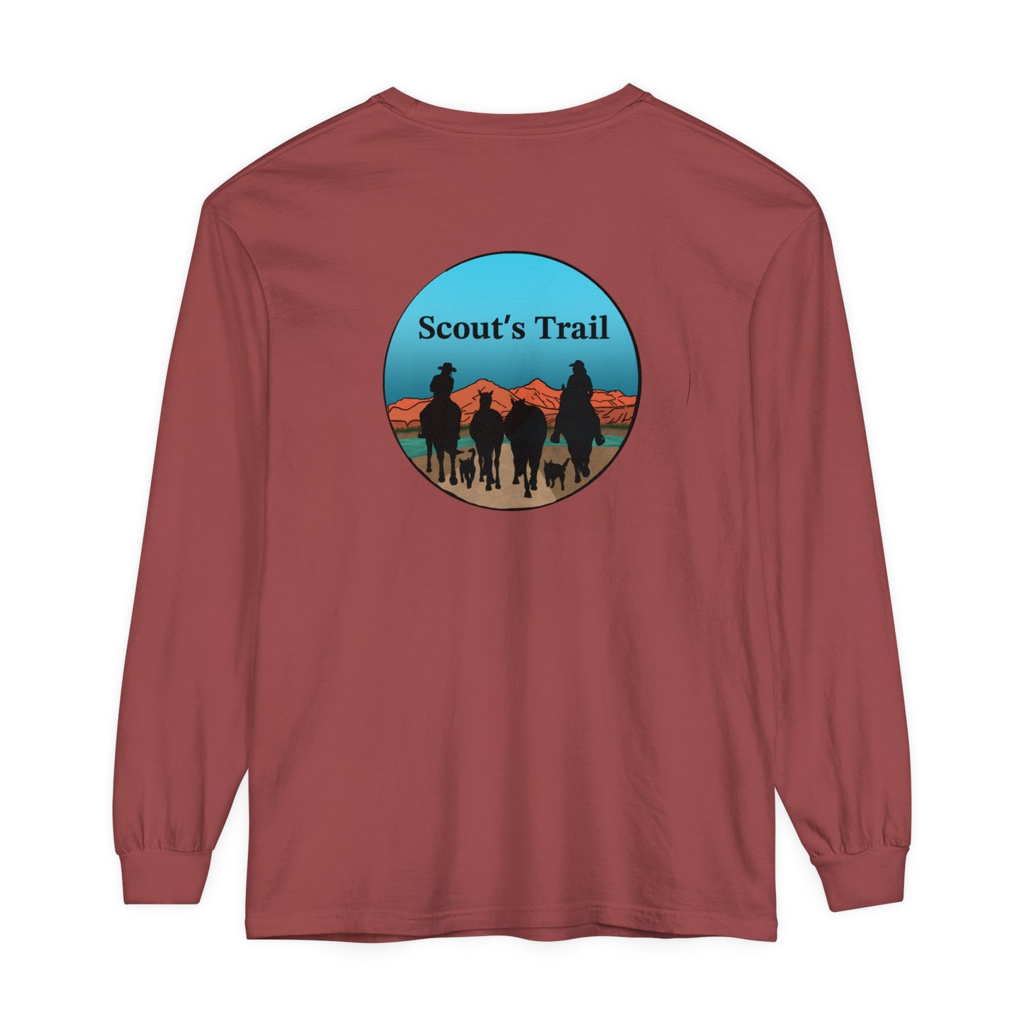 Unisex Tuk Tuk & Scouts Trail Garment-dyed Long Sleeve T-Shirt