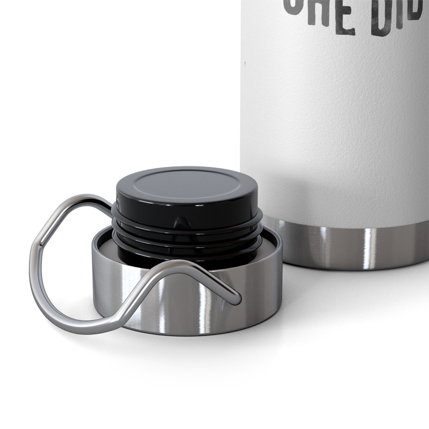Inspirational Insulated Water Bottle – 'She Believed She Could So She Did' – 22oz