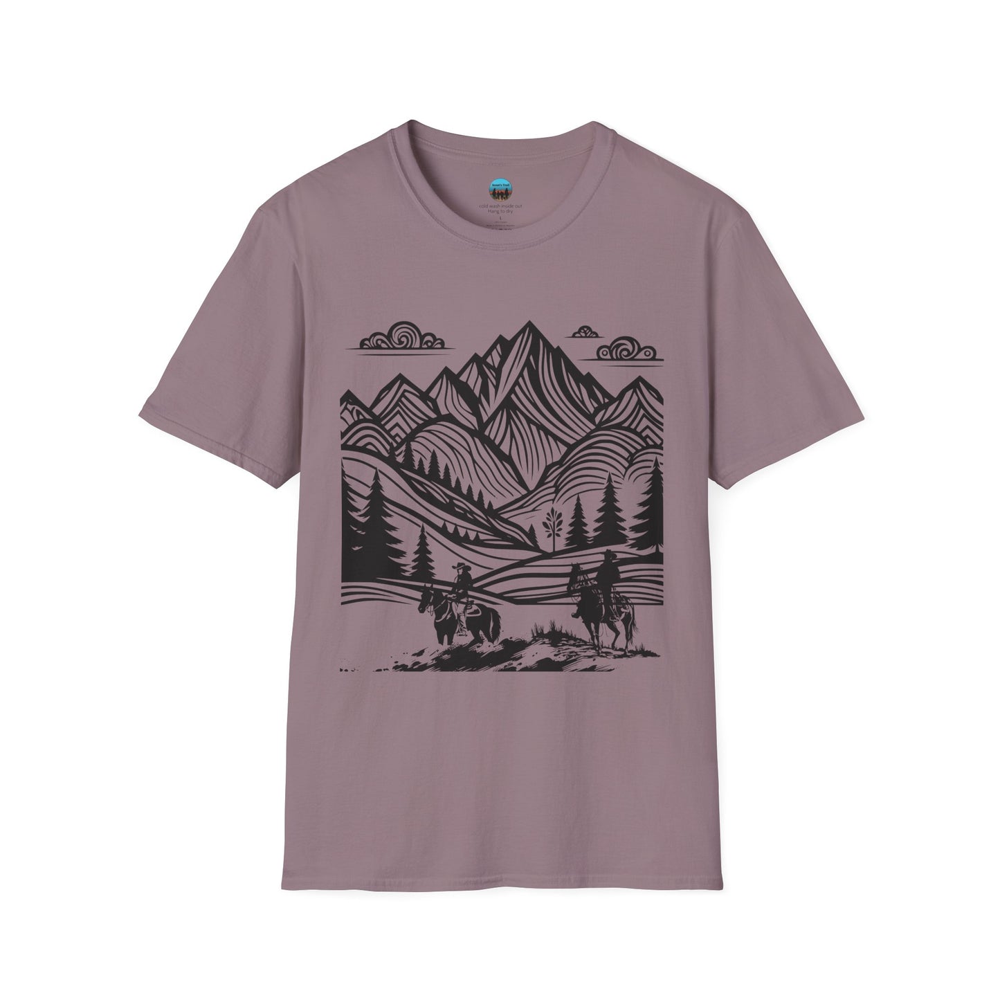 Mountain Monet Trail Rider Unisex Softstyle T-Shirt