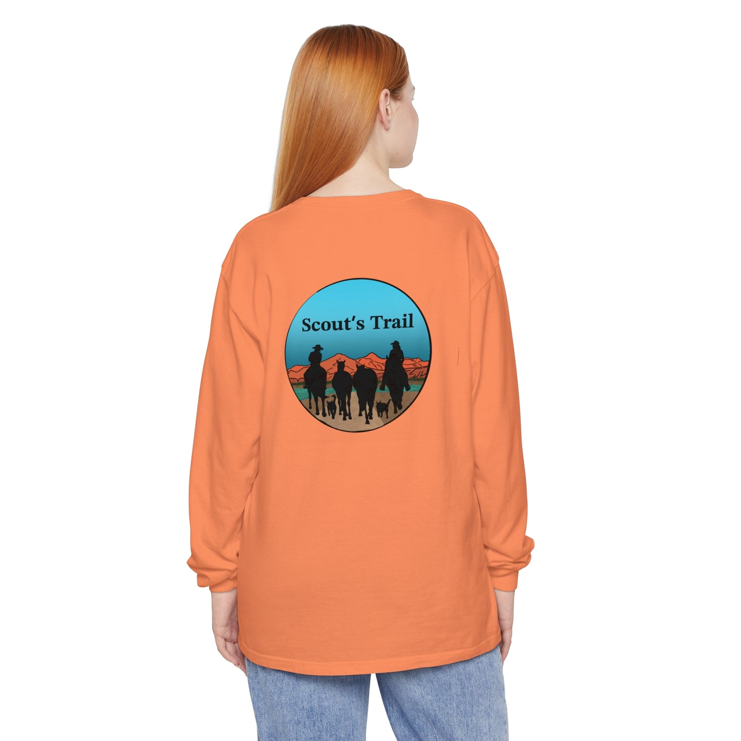 Unisex Tuk Tuk & Scouts Trail Garment-dyed Long Sleeve T-Shirt