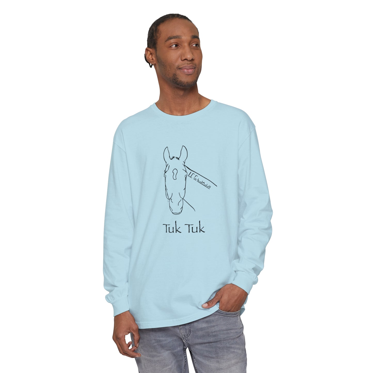 Unisex Tuk Tuk & Scouts Trail Garment-dyed Long Sleeve T-Shirt