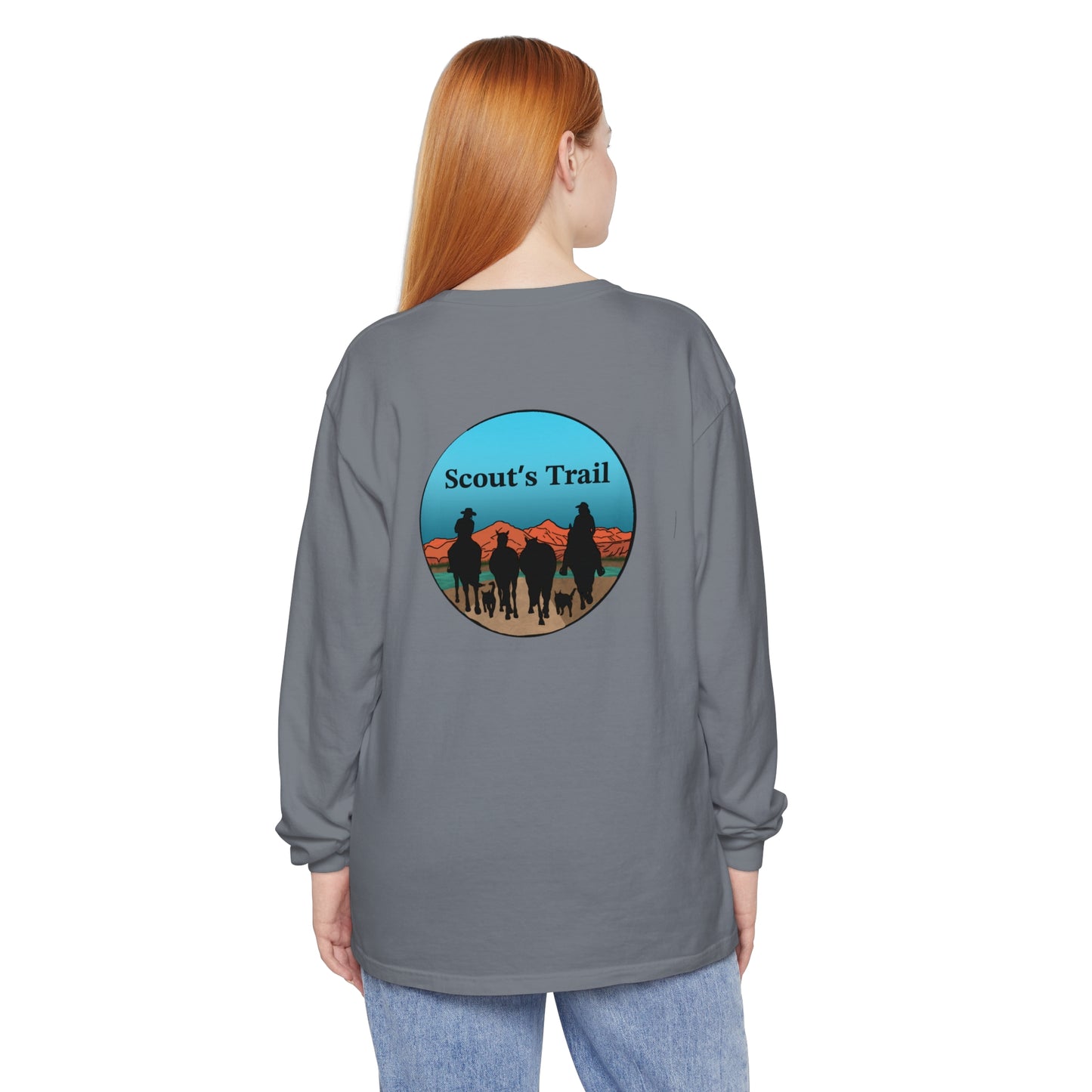 Unisex Tuk Tuk & Scouts Trail Garment-dyed Long Sleeve T-Shirt