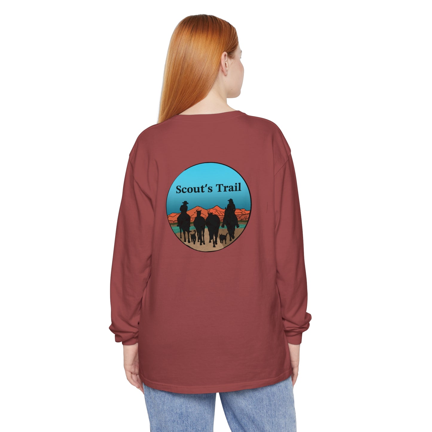 Unisex Tuk Tuk & Scouts Trail Garment-dyed Long Sleeve T-Shirt