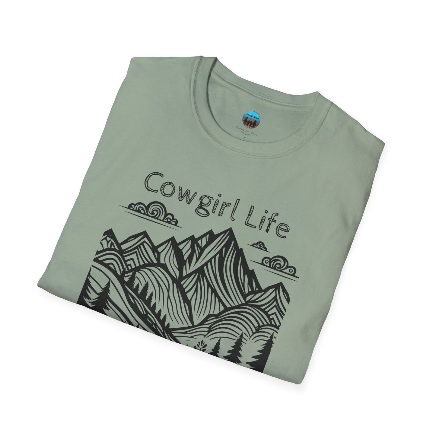 Cowgirl Mountain Monet Softstyle T-Shirt