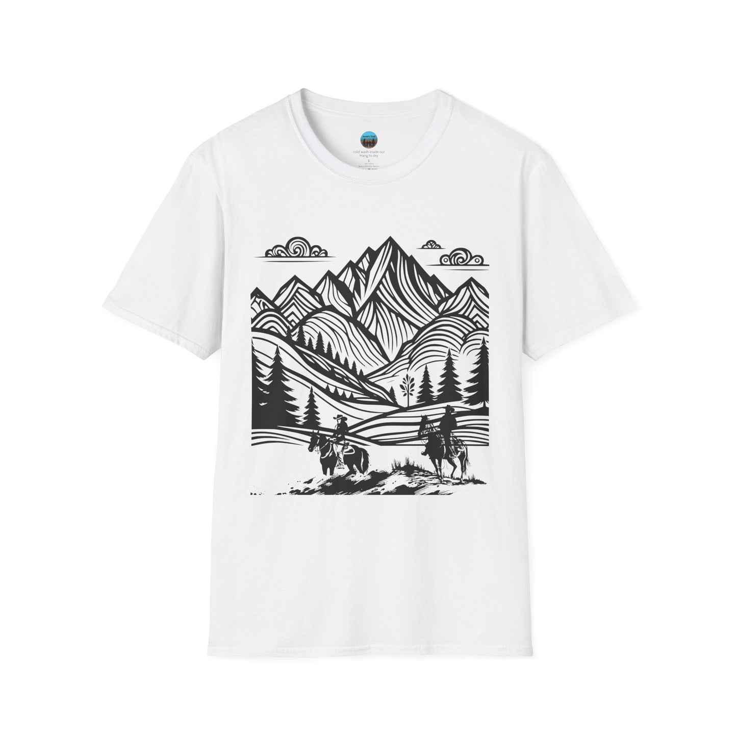Mountain Monet Trail Rider Unisex Softstyle T-Shirt