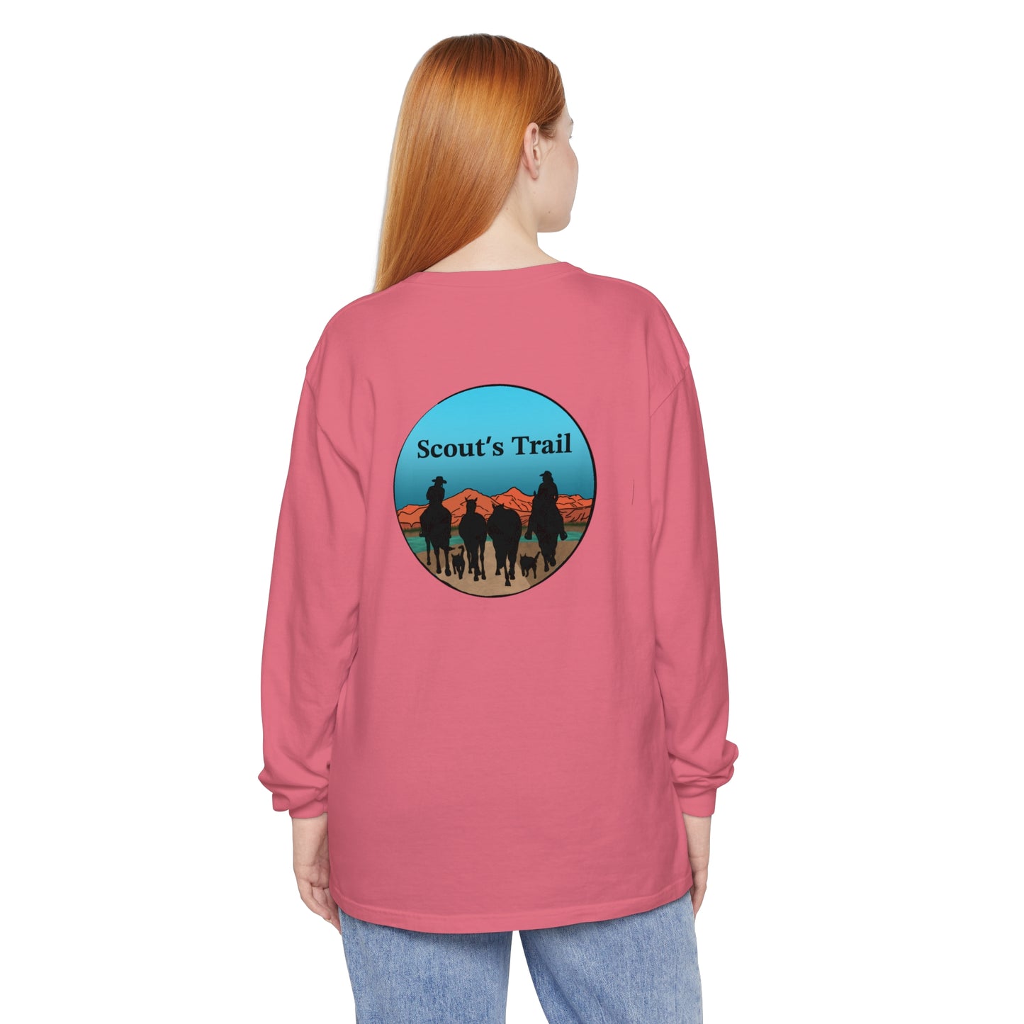 Unisex Tuk Tuk & Scouts Trail Garment-dyed Long Sleeve T-Shirt