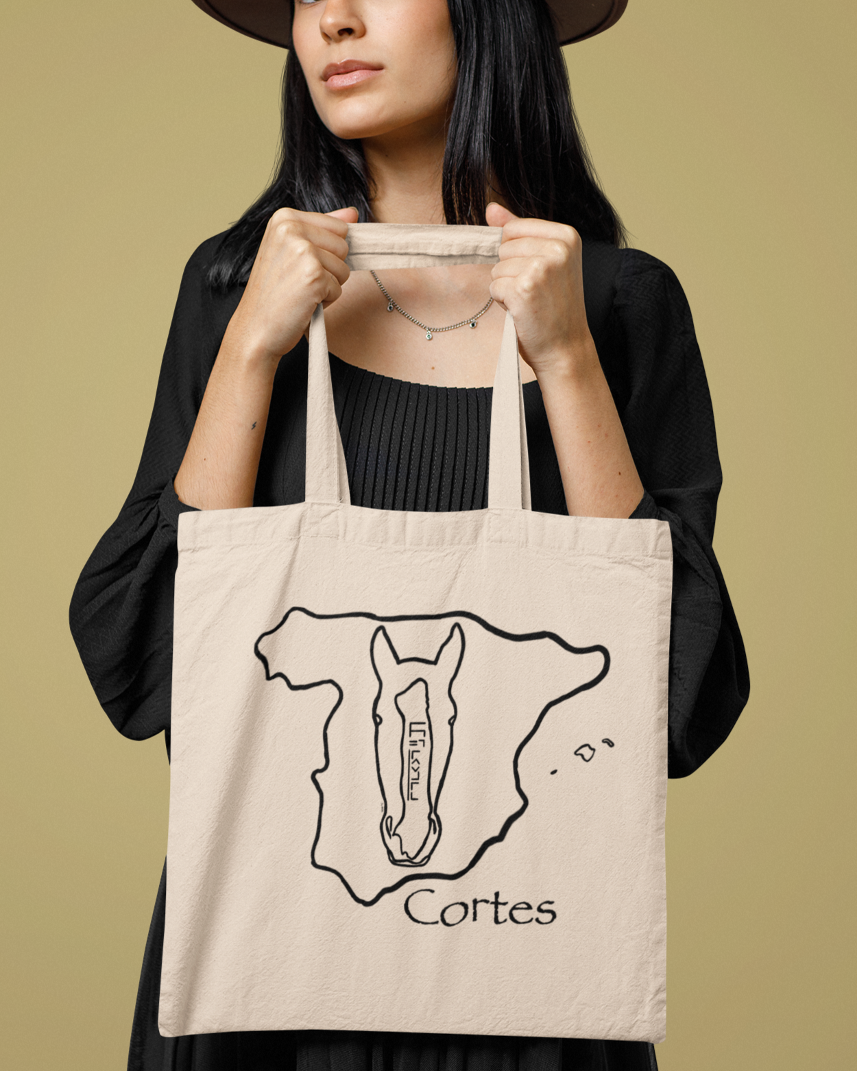Cortes Cotton Canvas Tote Bag