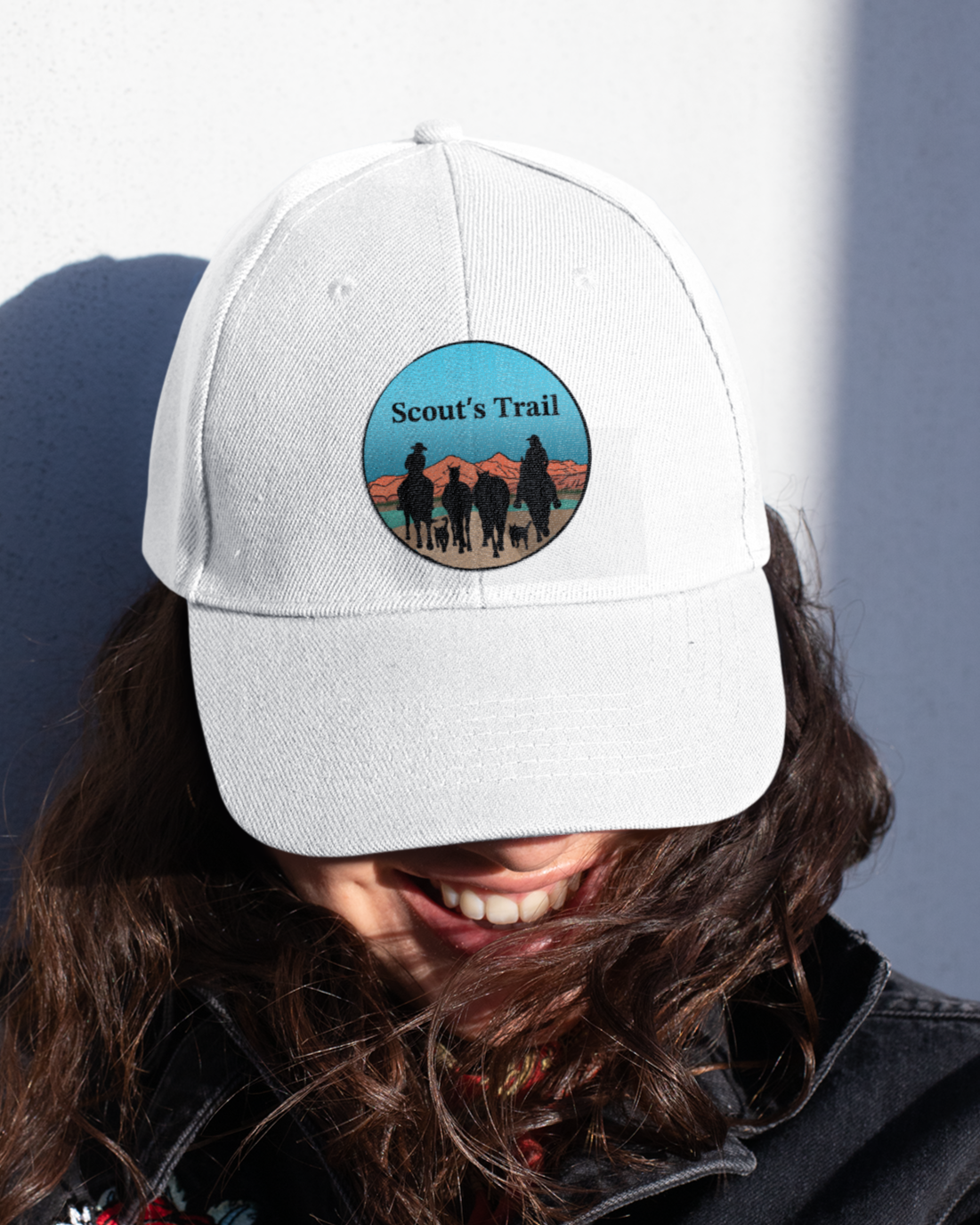 Scout hat with Leather Patch (Round)
