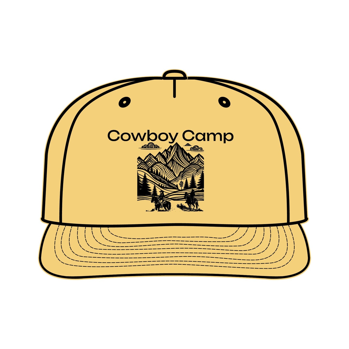 Cowboy Camp Mountain Surf Cap