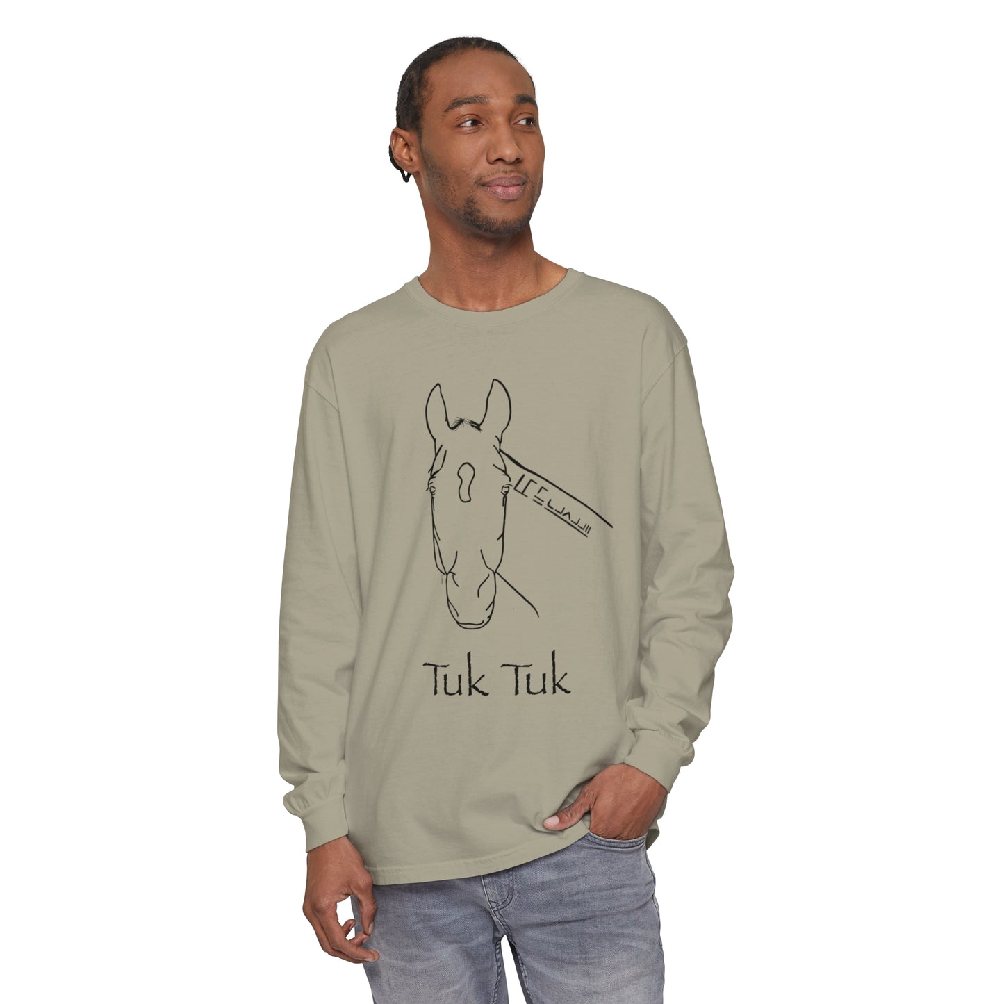 Tuk Tuk Unisex Garment-dyed Long Sleeve T-Shirt