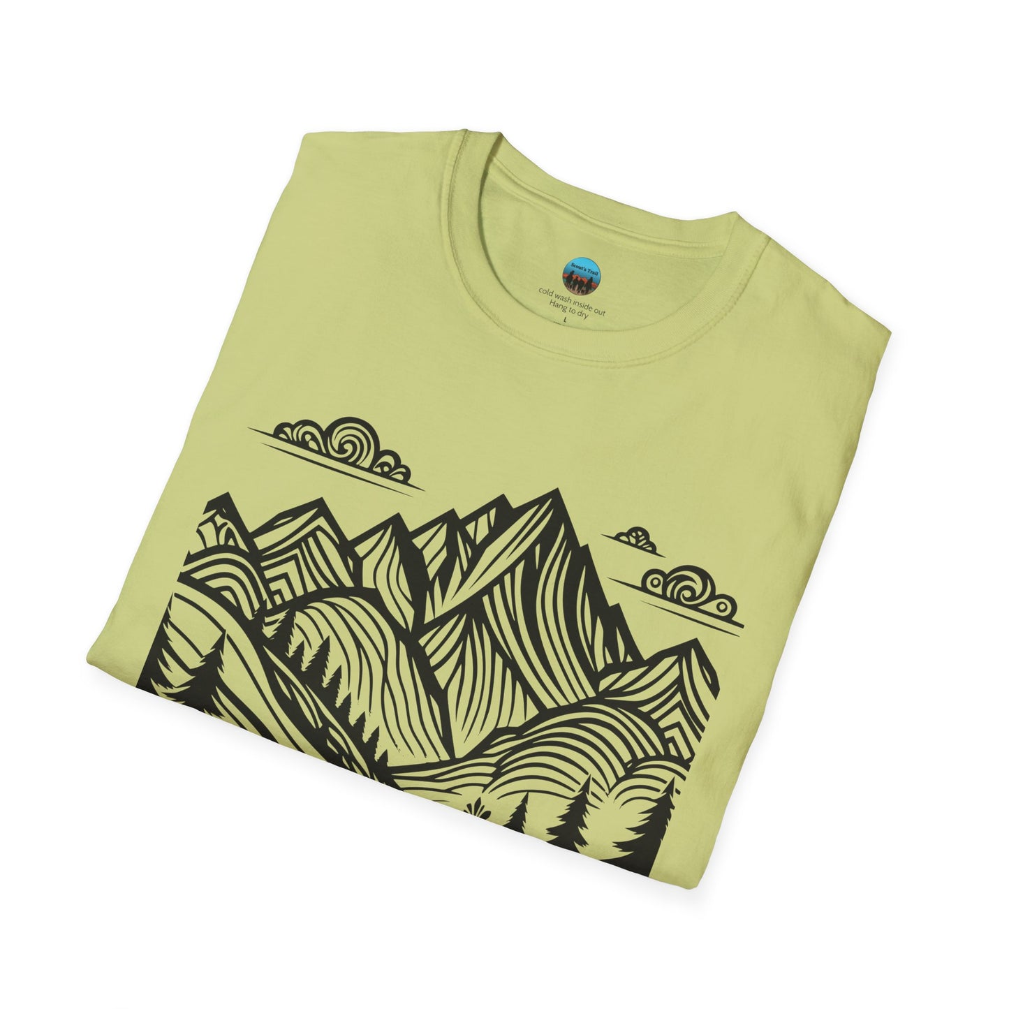 Mountain Monet Trail Rider Unisex Softstyle T-Shirt