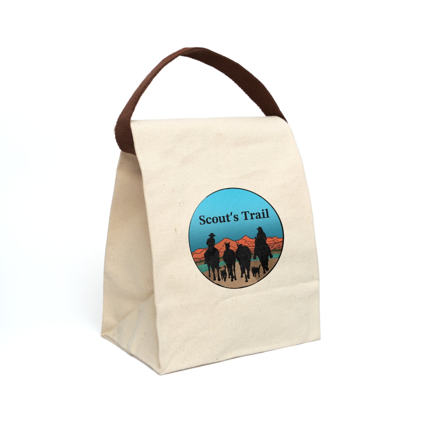 Canvas Scouts Trail Lunch Bag With Strap