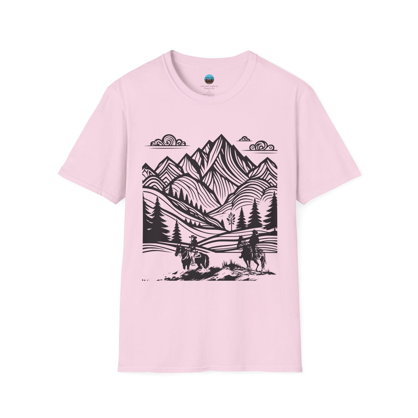 Mountain Monet Trail Rider Unisex Softstyle T-Shirt