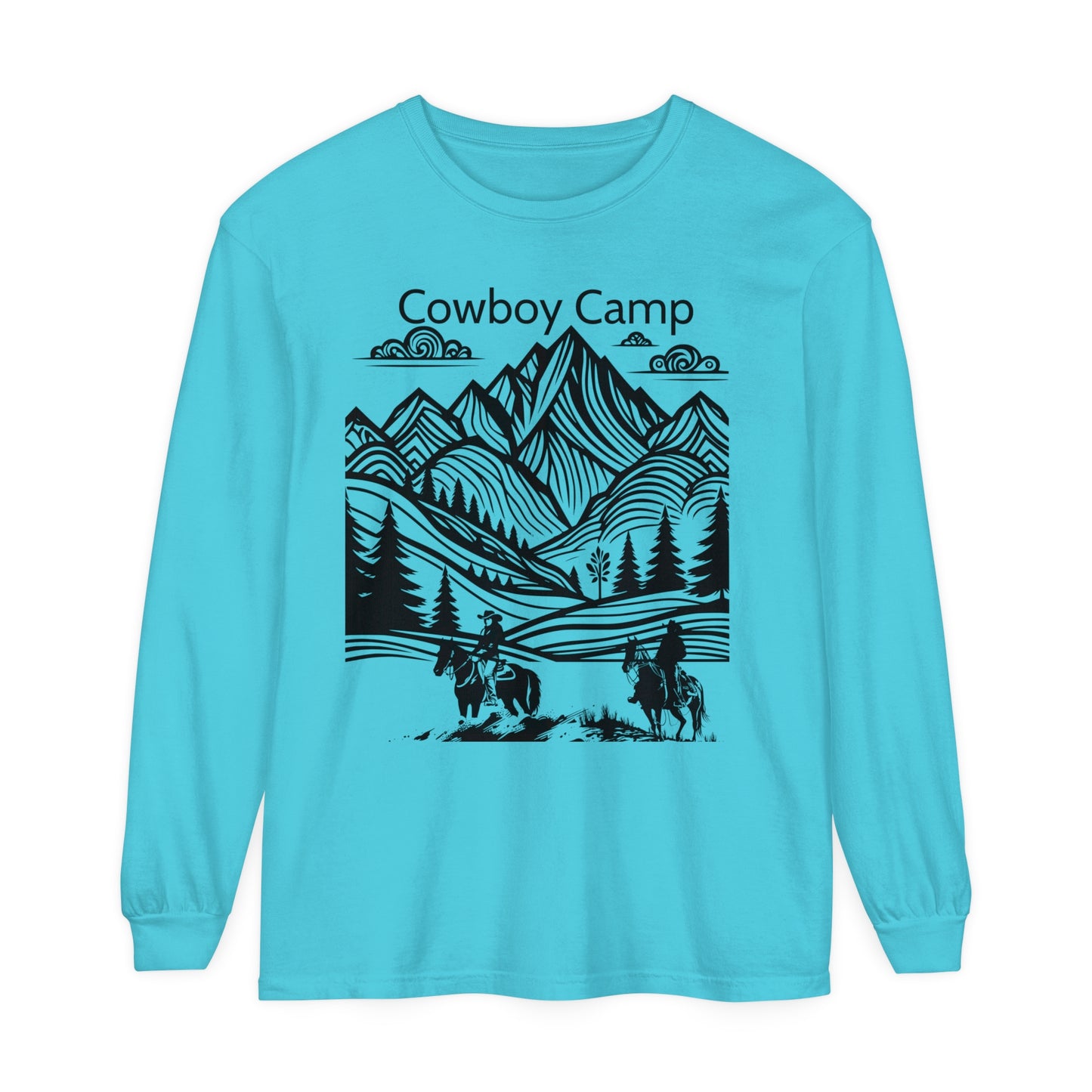 Cowboy Camp Unisex Garment-dyed Long Sleeve T-Shirt