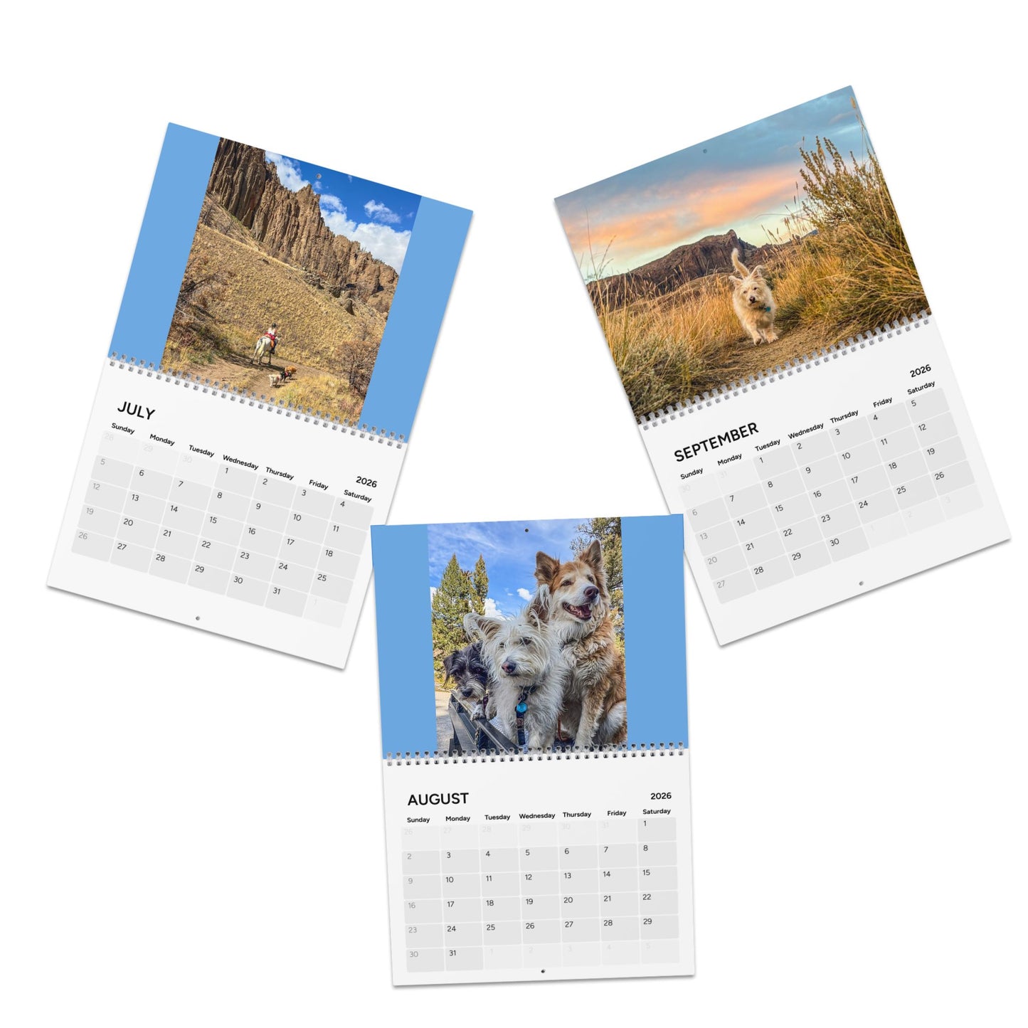Scouts Trail Dogs Wall Calendar featuring  Adventures in the Western USA 2026