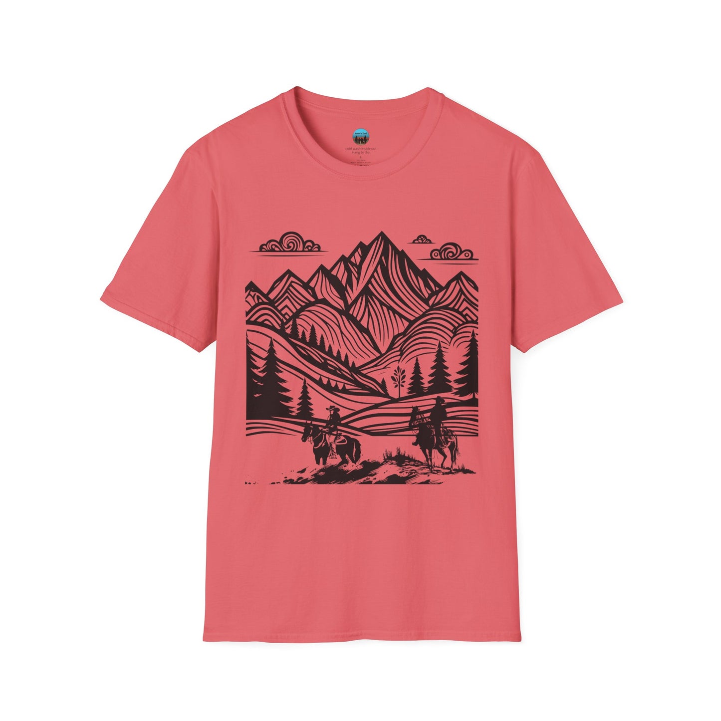 Mountain Monet Trail Rider Unisex Softstyle T-Shirt