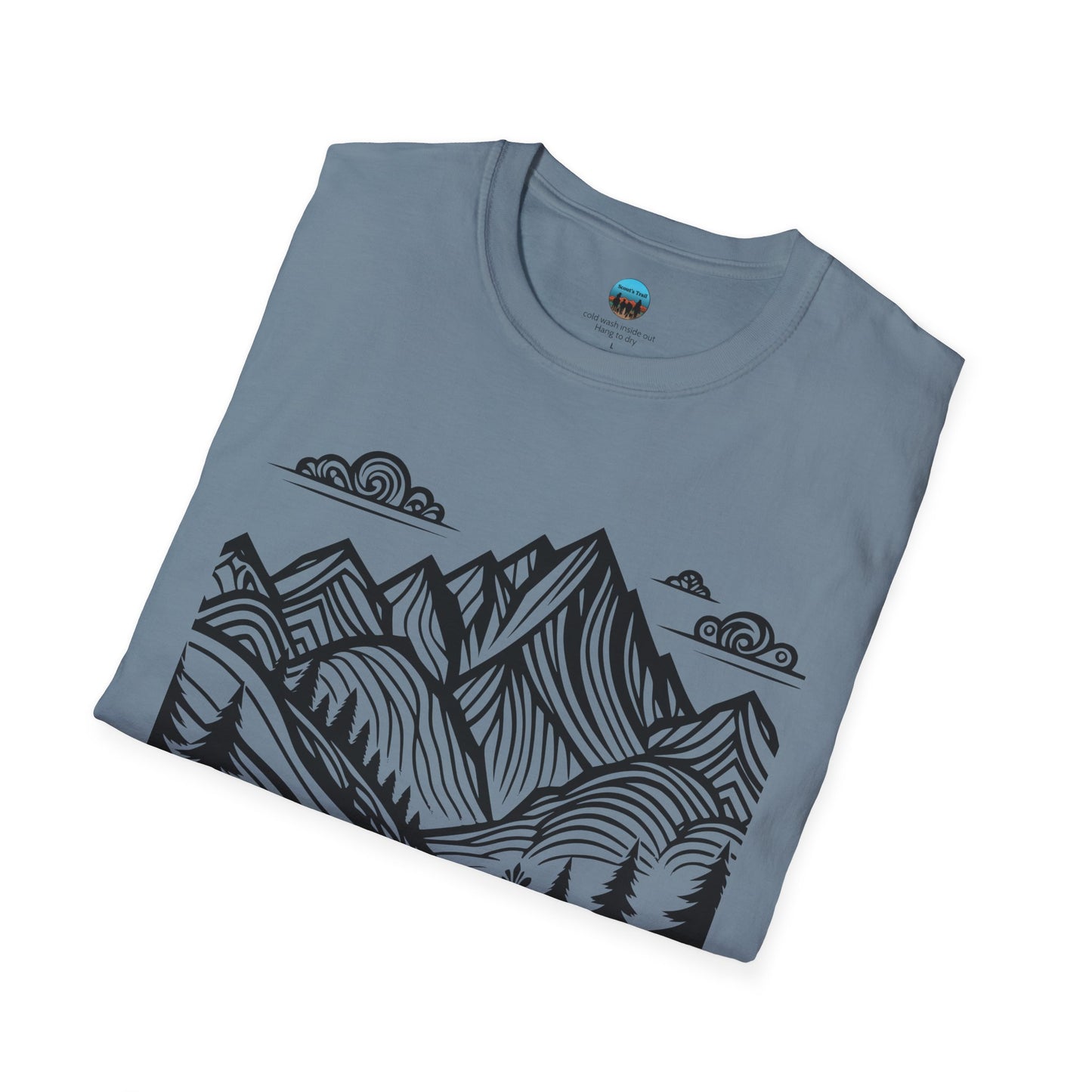 Mountain Monet Trail Rider Unisex Softstyle T-Shirt