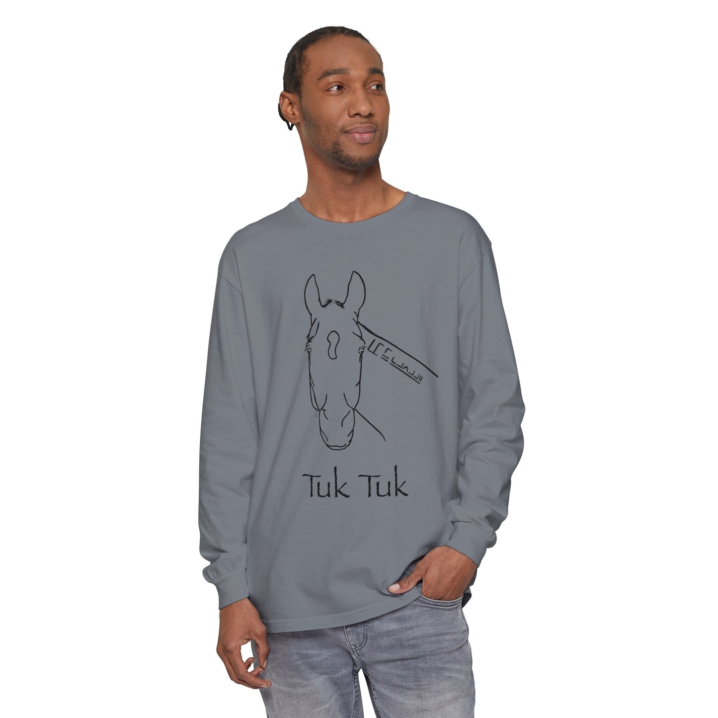 Tuk Tuk Unisex Garment-dyed Long Sleeve T-Shirt