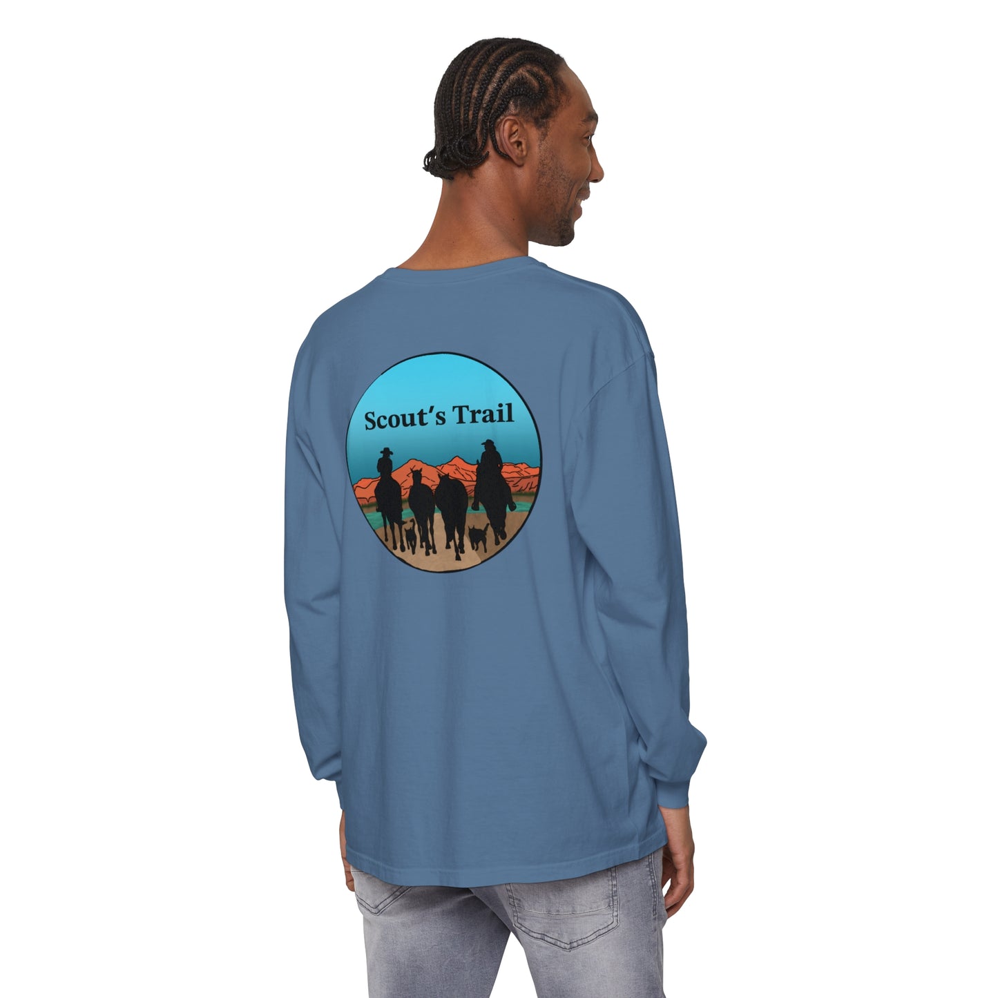 Unisex Scouts Trail Garment-dyed Long Sleeve T-Shirt