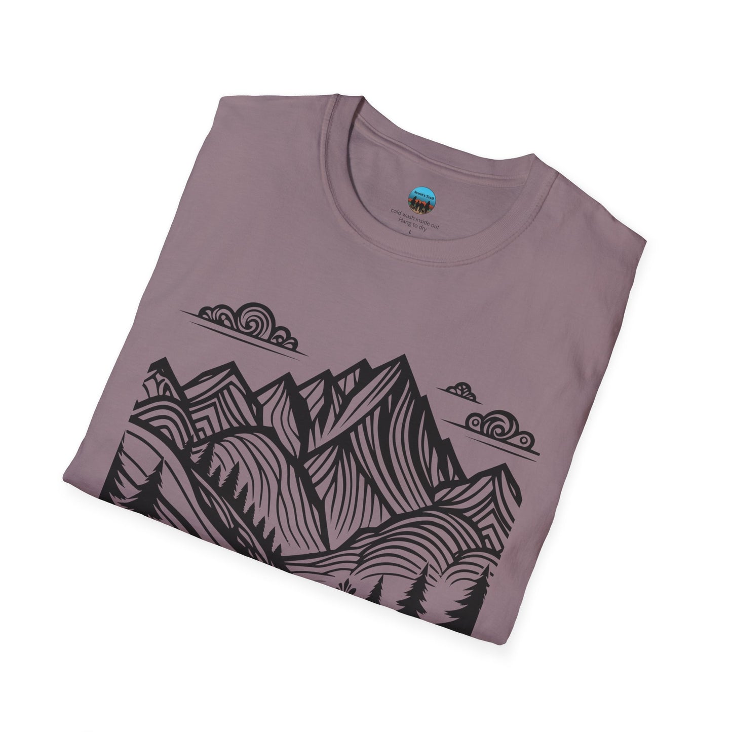 Mountain Monet Trail Rider Unisex Softstyle T-Shirt