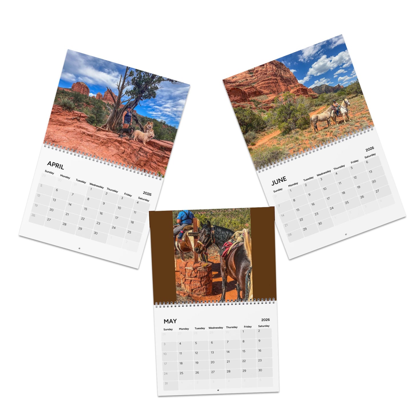 Calendar 2026 - Wall Calendar featuring Scout's Trail in Sedona Arizona