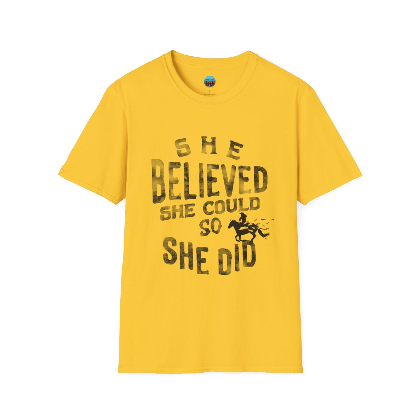 Unisex "She Believed She Could" Softstyle T-Shirt