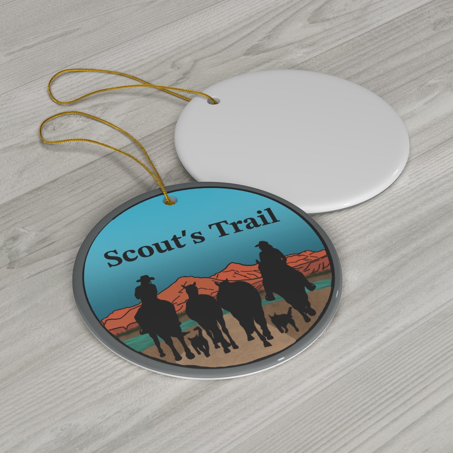 Scout's Trail Ceramic Ornament,