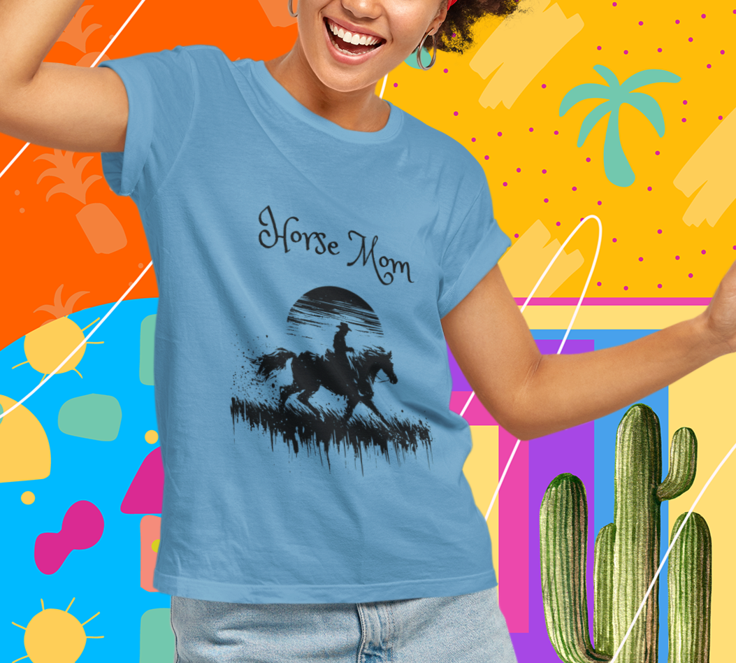 Horse Mom Unisex Softstyle T-Shirt - Perfect Gift for Mother's Day