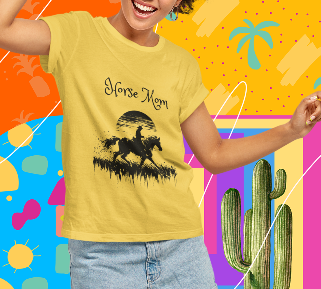 Horse Mom Unisex Softstyle T-Shirt - Perfect Gift for Mother's Day