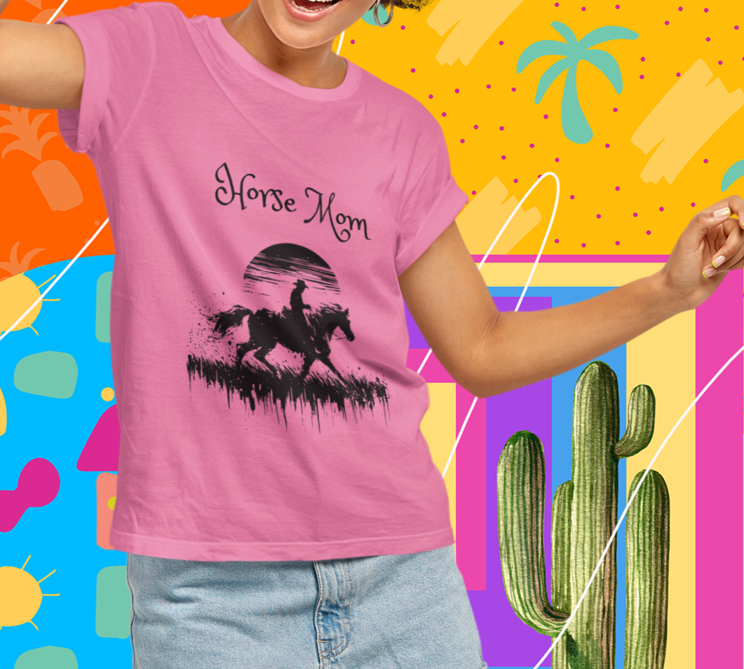Horse Mom Unisex Softstyle T-Shirt - Perfect Gift for Mother's Day