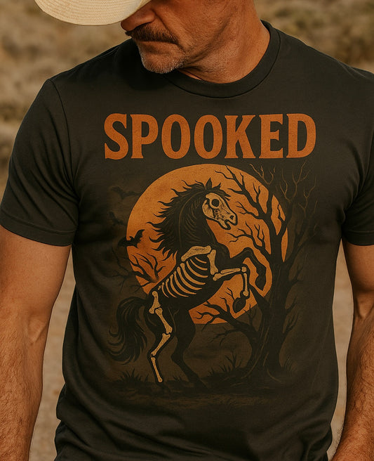 Vintage Halloween Spooked Horse T-Shirt