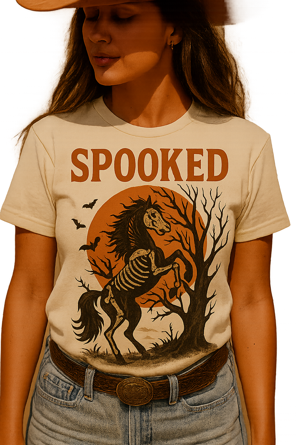 Vintage Halloween Spooked Horse T-Shirt