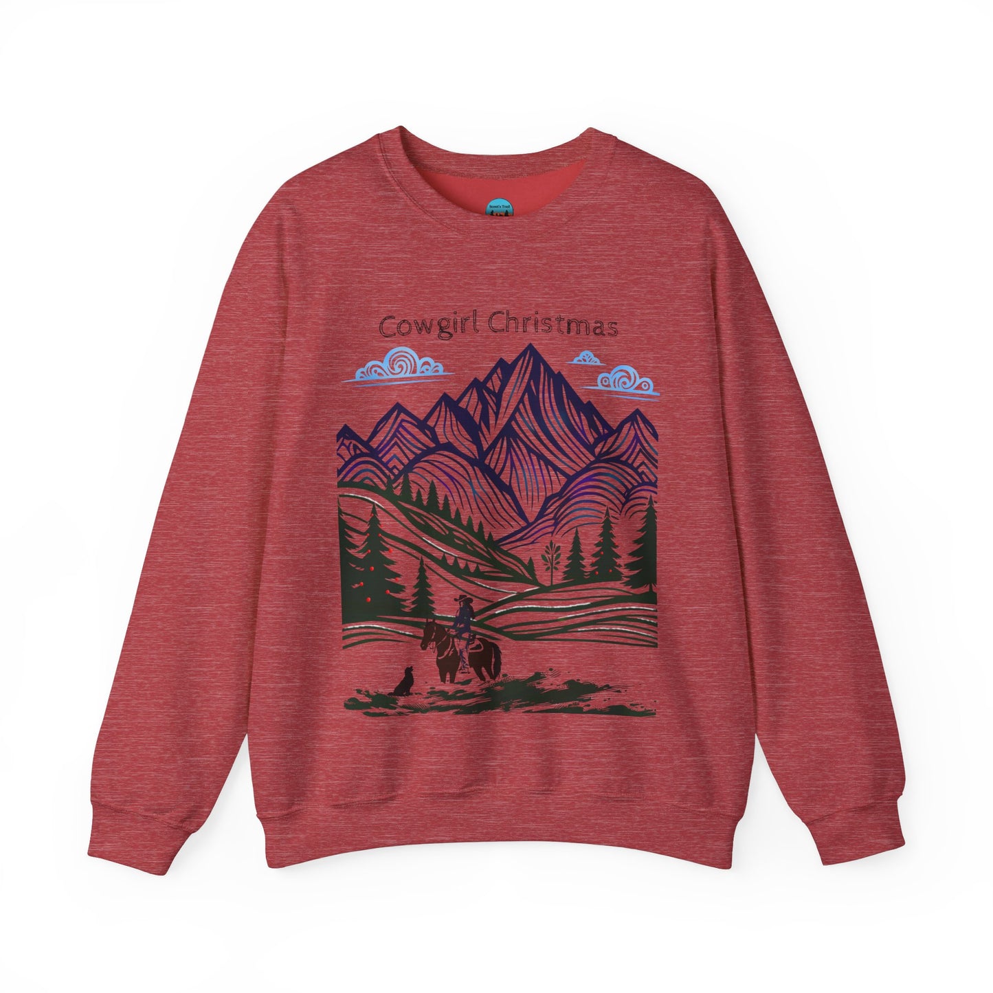 Cowgirl Christmas Heavy Blend™ Crewneck Sweatshirt