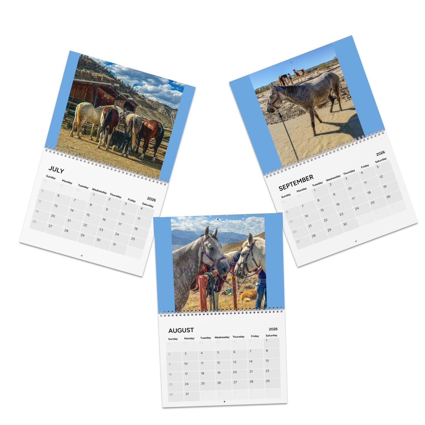 Calendar 2026 Fundraising Mustang Dreamer Sedona Arizona Cody Wyoming Travel