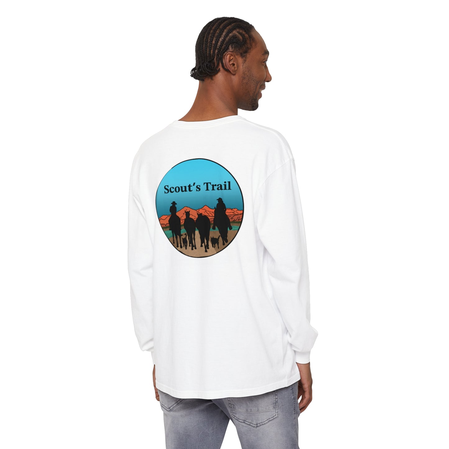 Unisex Scouts Trail Garment-dyed Long Sleeve T-Shirt