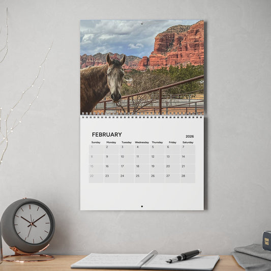 Calendar 2026 Fundraising Mustang Dreamer Sedona Arizona Cody Wyoming Travel