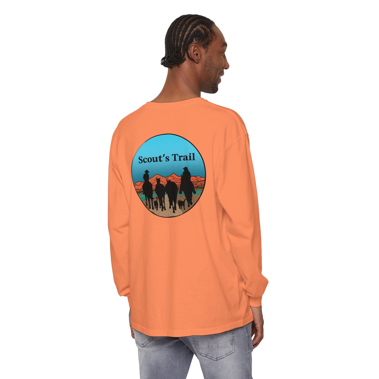 Unisex Scouts Trail Garment-dyed Long Sleeve T-Shirt