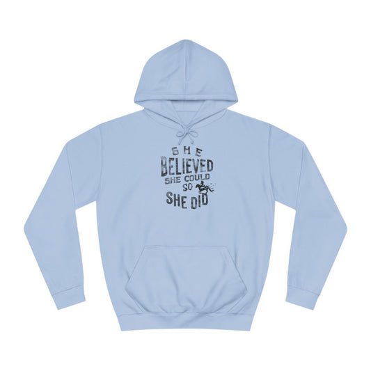 "She Believed" & Scouts Trail Unisex College Hoodie