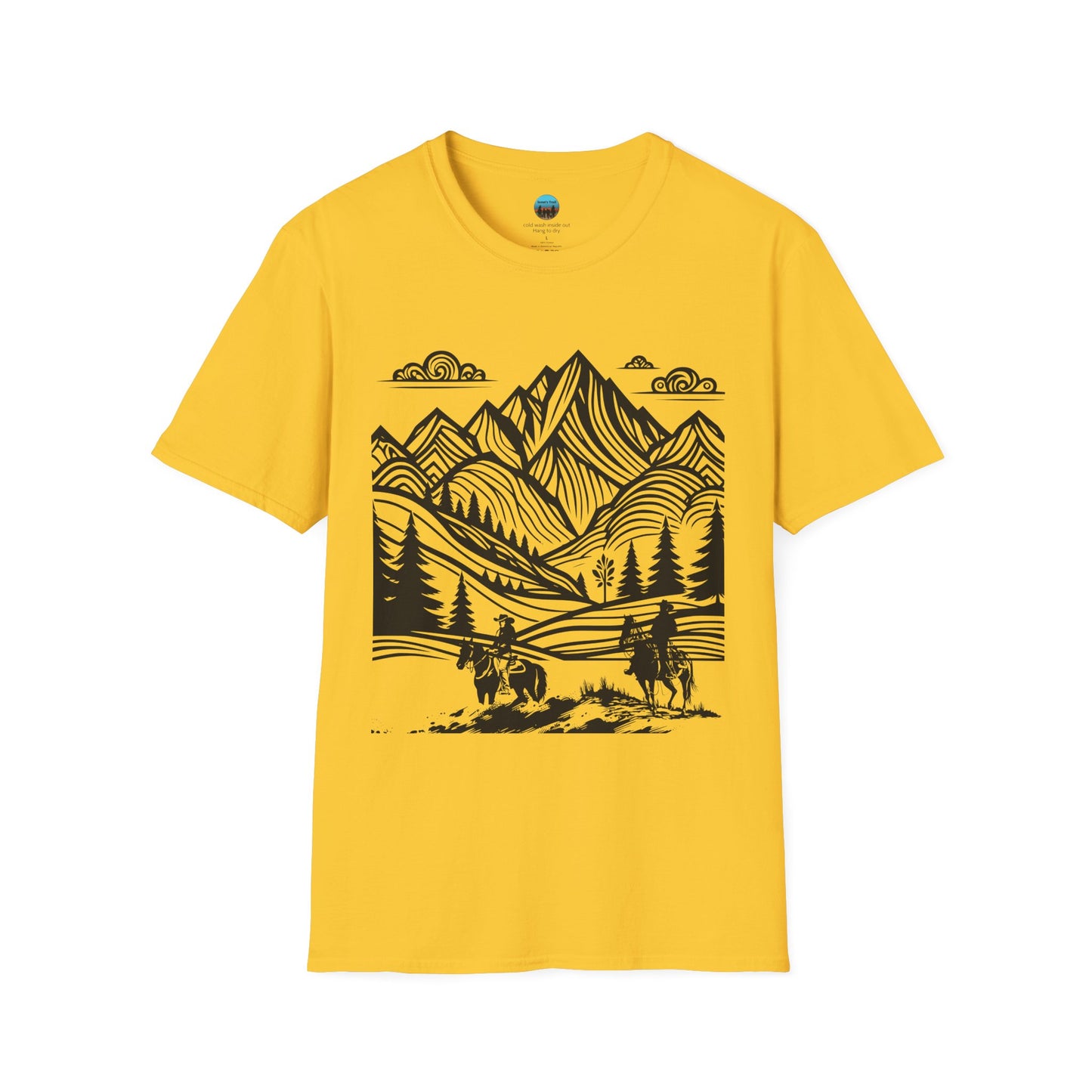 Mountain Monet Trail Rider Unisex Softstyle T-Shirt