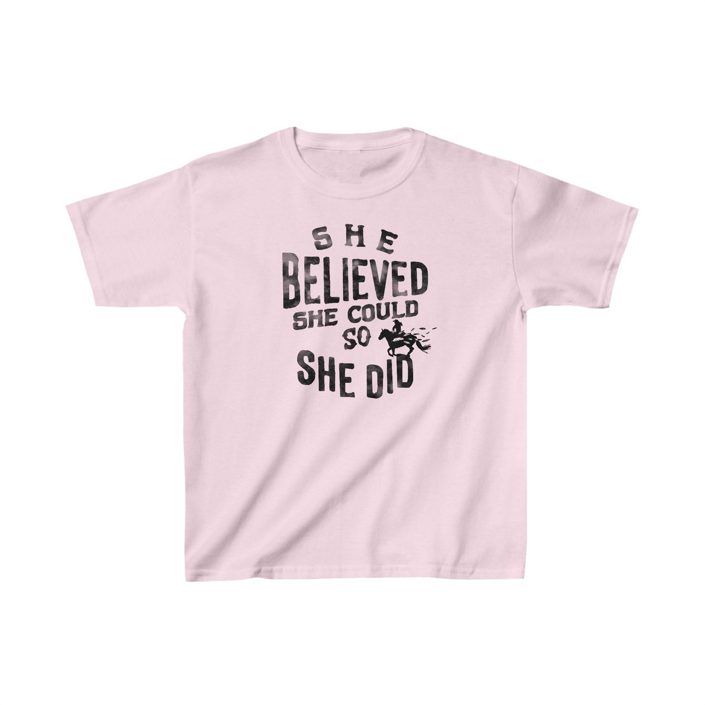 Kids "She Believed She Could" Heavy Cotton™ Tee