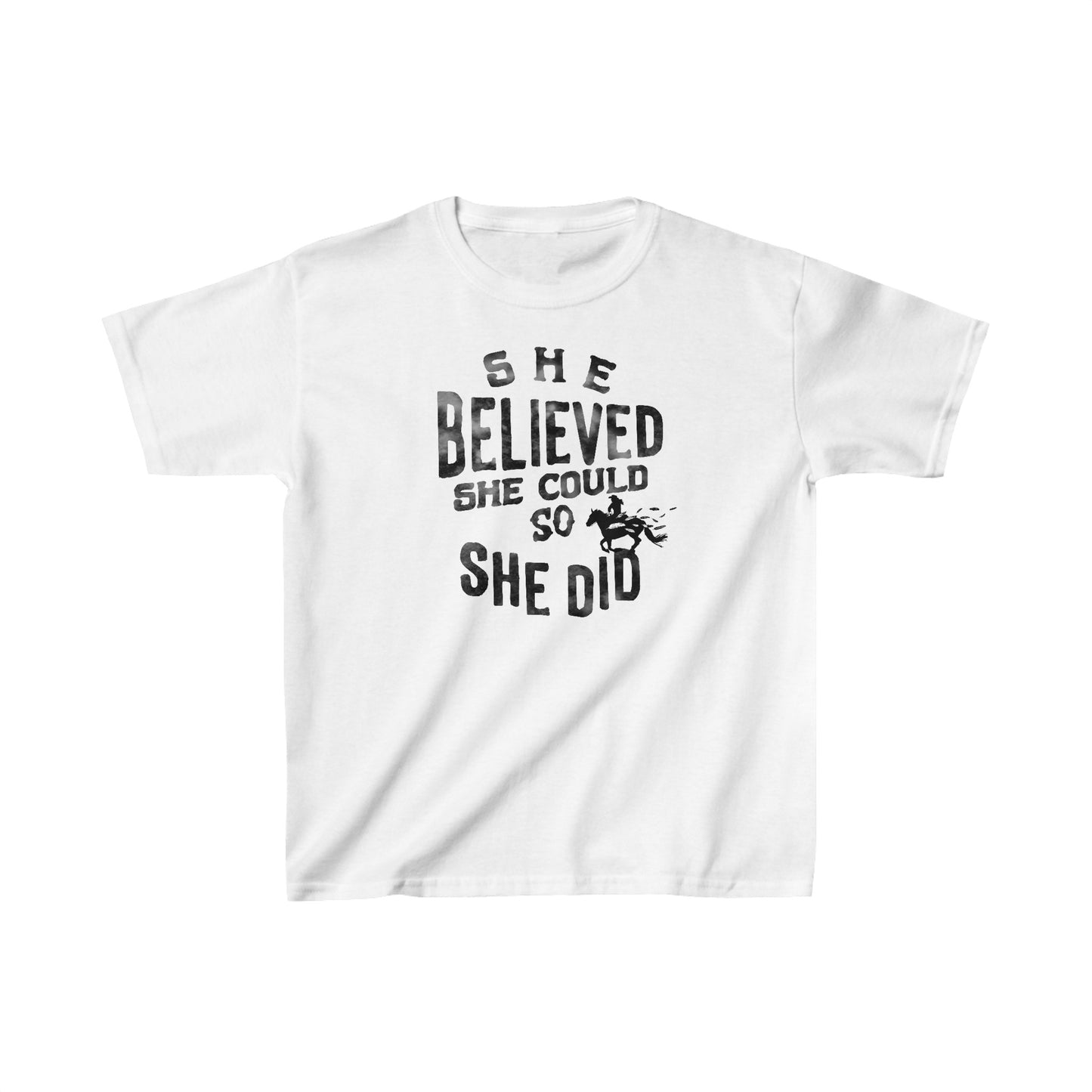 Kids "She Believed She Could" Heavy Cotton™ Tee