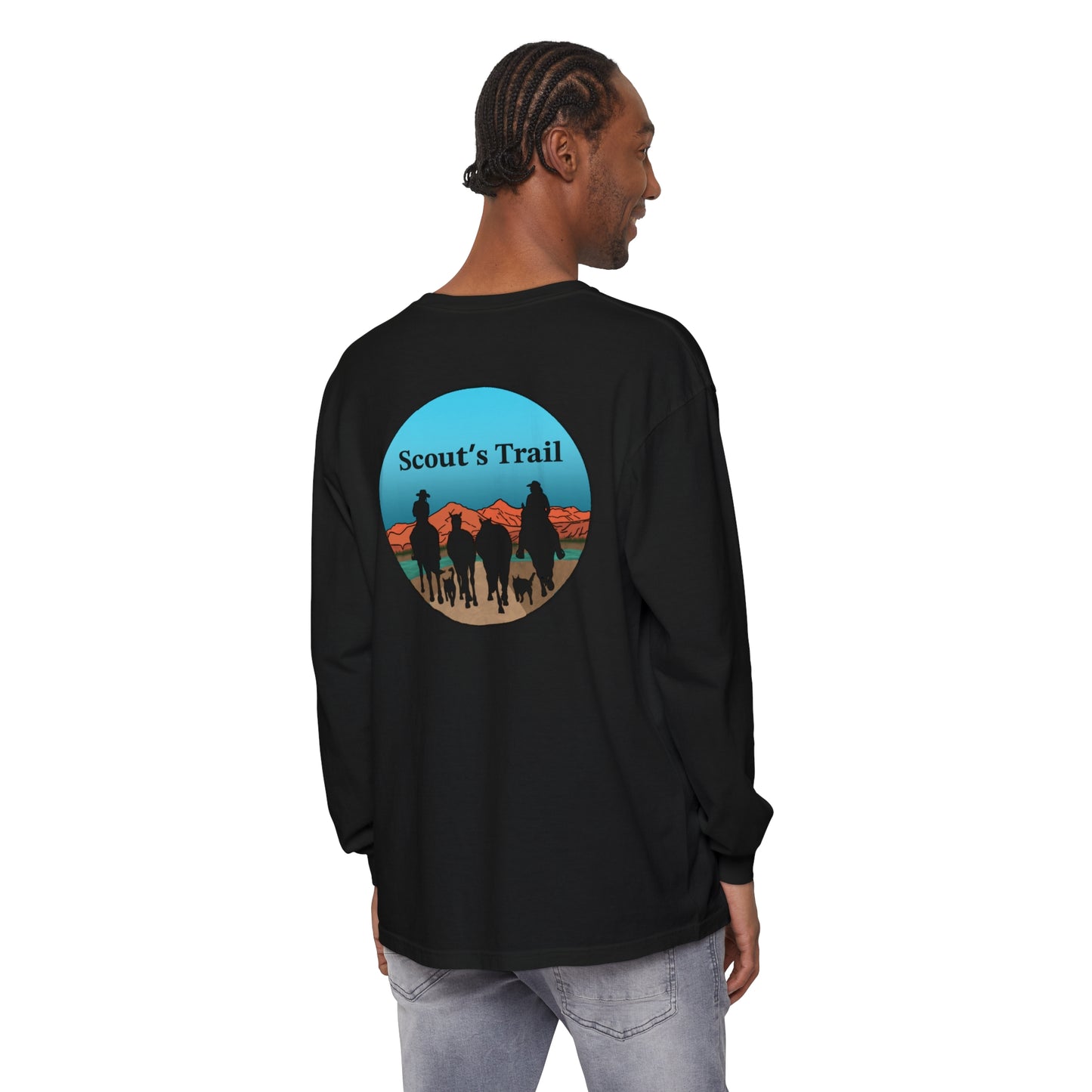 Unisex Scouts Trail Garment-dyed Long Sleeve T-Shirt