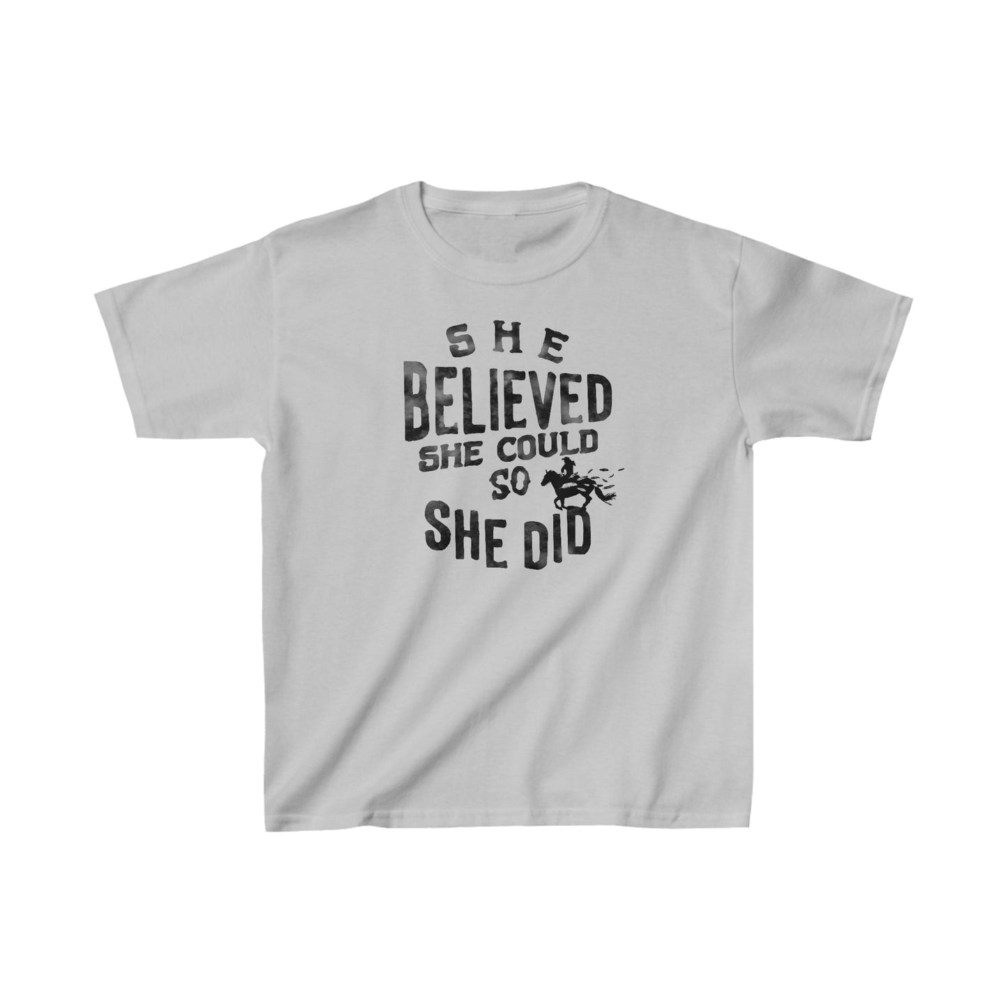 Kids "She Believed She Could" Heavy Cotton™ Tee