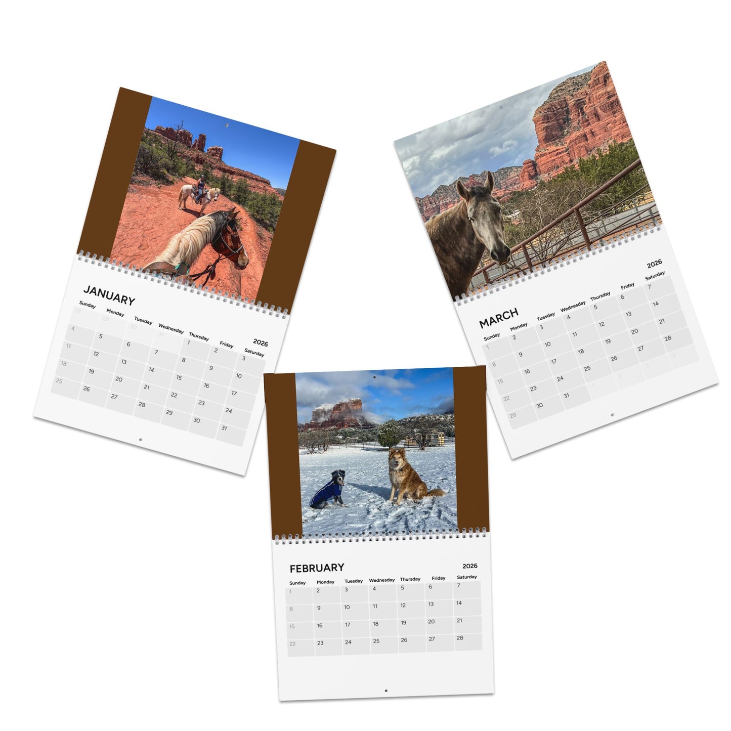 Calendar 2026 - Wall Calendar featuring Scout's Trail in Sedona Arizona