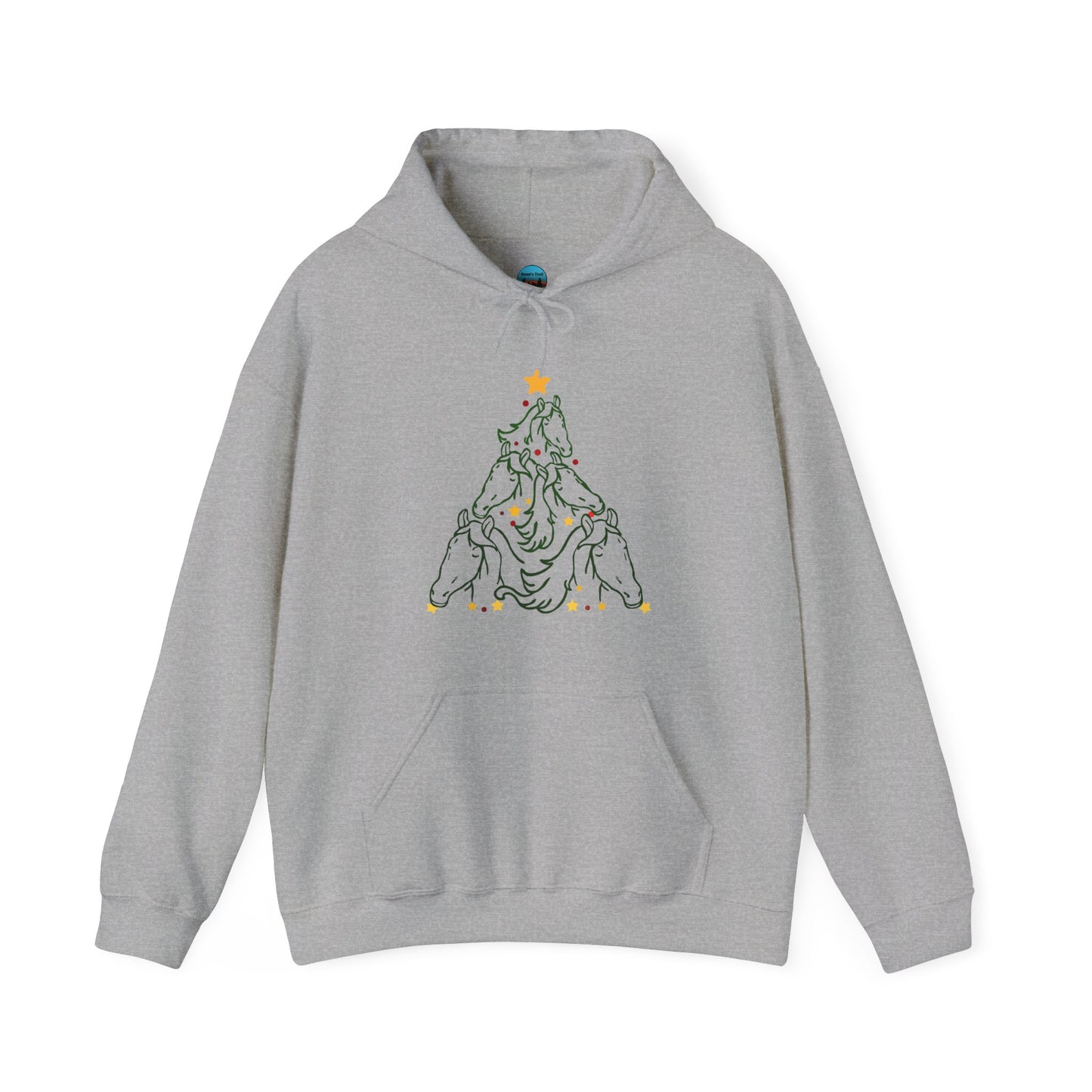 Horse Holiday Tree Unisex Heavy Blend™ Hooded Sweatshirt