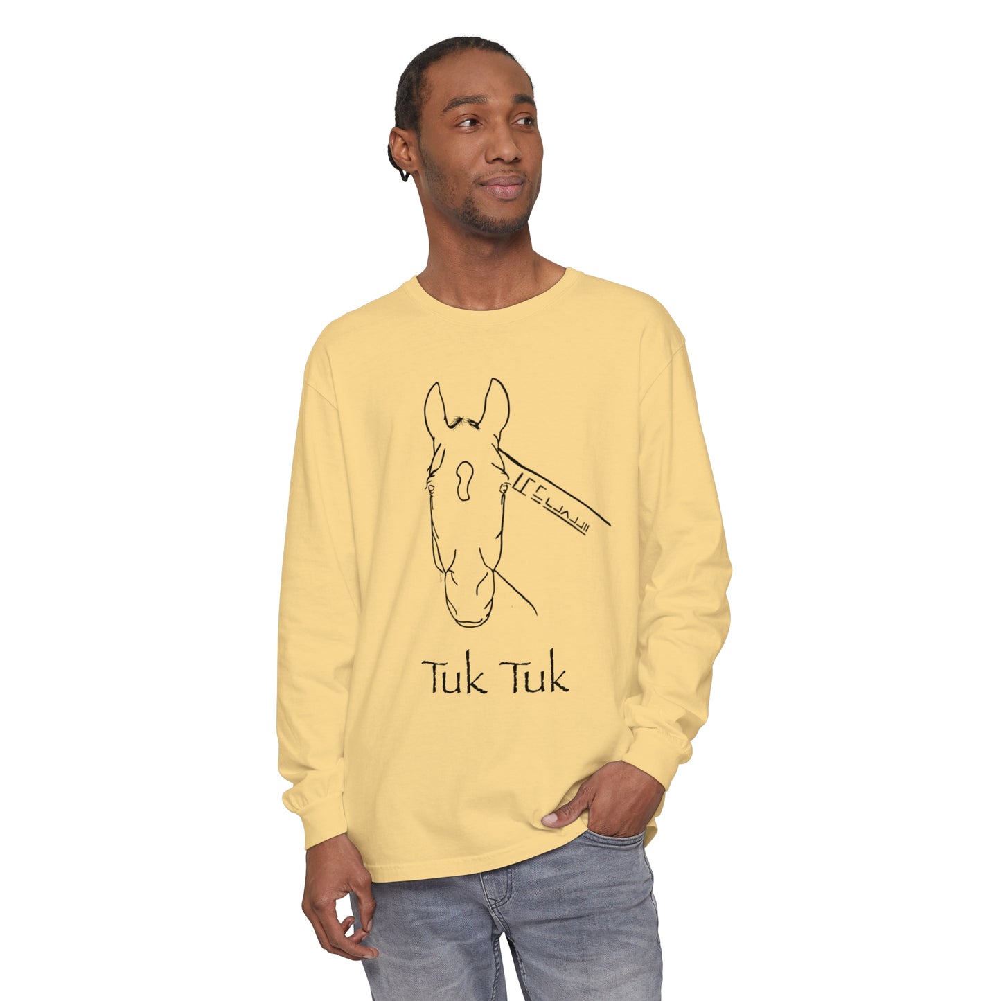 Tuk Tuk Unisex Garment-dyed Long Sleeve T-Shirt