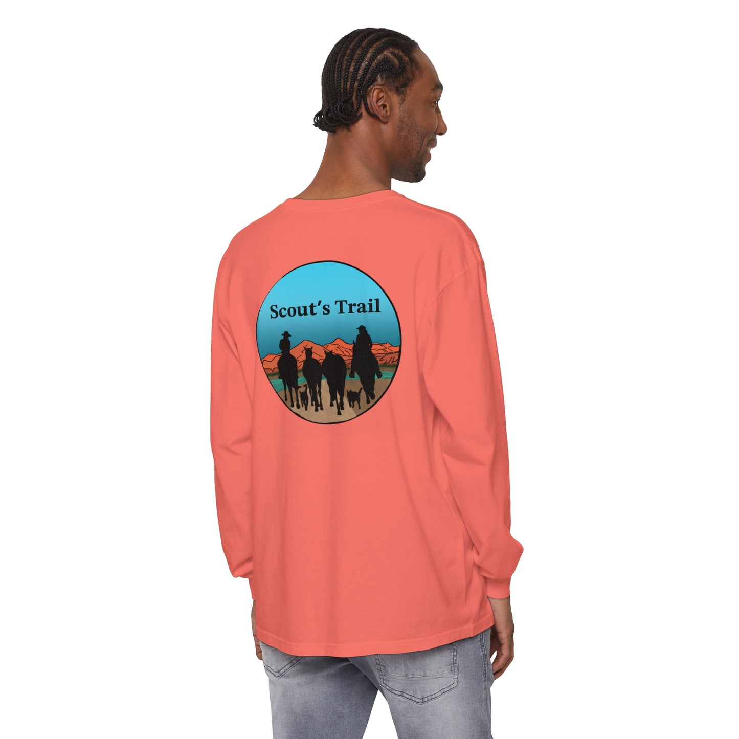 Unisex Scouts Trail Garment-dyed Long Sleeve T-Shirt