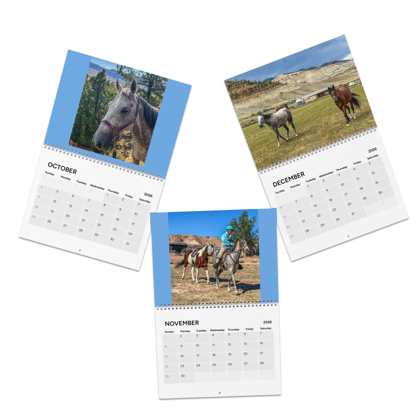 Calendar 2026 Fundraising Mustang Dreamer Sedona Arizona Cody Wyoming Travel