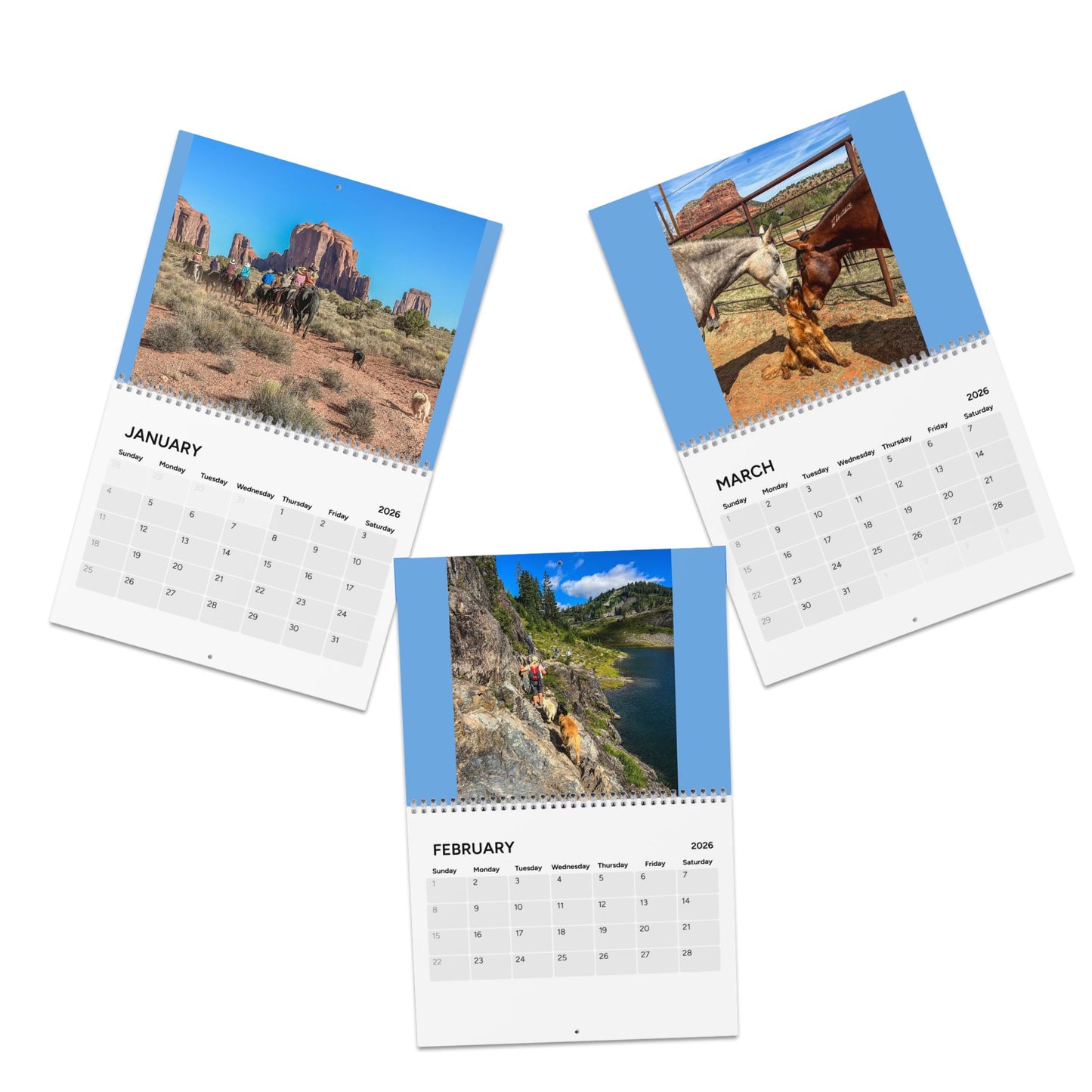 Scouts Trail Dogs Wall Calendar featuring  Adventures in the Western USA 2026